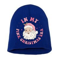 In My Pink Christmas Era Xmas Groovy Santa Holiday Great Gift Short Acrylic Beanie