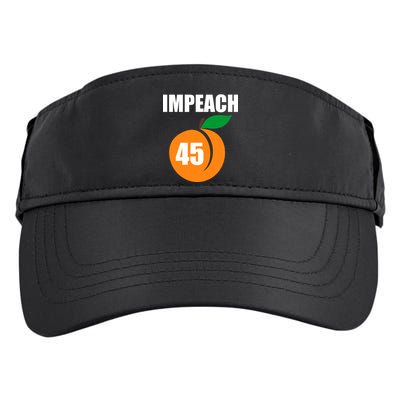 Impeach 45 Peach Emoji Anti Trump Impeachment Adult Drive Performance Visor