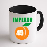 Impeach 45 Peach Emoji Anti Trump Impeachment Mug