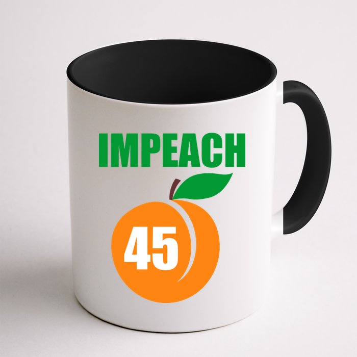 Impeach 45 Peach Emoji Anti Trump Impeachment Mug