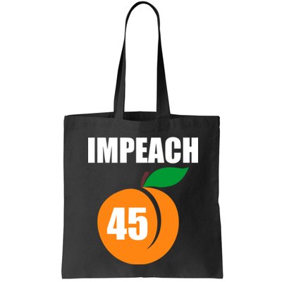 Impeach 45 Peach Emoji Anti Trump Impeachment Bag