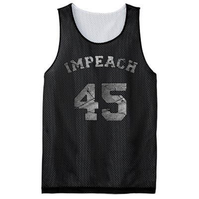 Impeach 45 Stone Logo Anti Trump Impeachment Mesh Reversible Basketball Jersey Tank