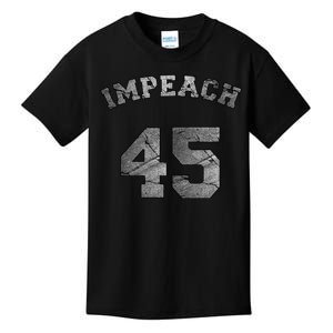 Impeach 45 Stone Logo Anti Trump Impeachment Kids T-Shirt