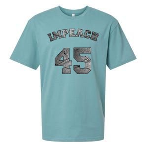 Impeach 45 Stone Logo Anti Trump Impeachment Sueded Cloud Jersey T-Shirt