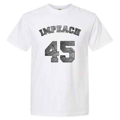 Impeach 45 Stone Logo Anti Trump Impeachment Garment-Dyed Heavyweight T-Shirt