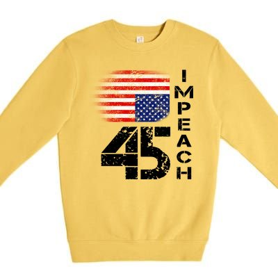 Impeach 45 Upside down Flag  Premium Crewneck Sweatshirt