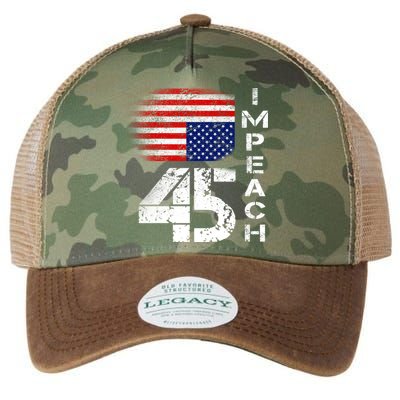 Impeach 45 Upside down Flag  Legacy Tie Dye Trucker Hat