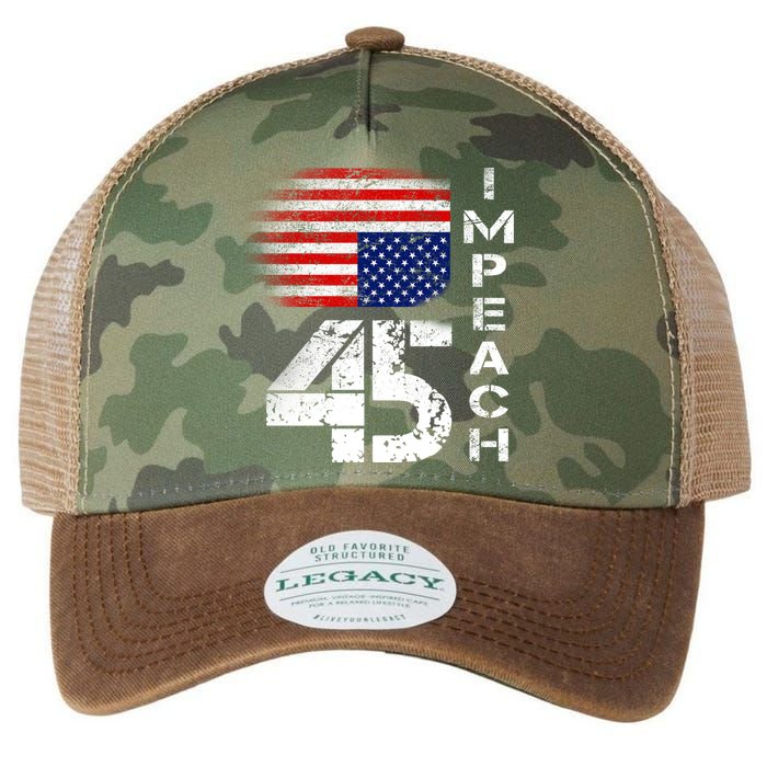 Impeach 45 Upside down Flag  Legacy Tie Dye Trucker Hat