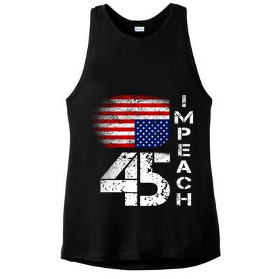 Impeach 45 Upside down Flag  Ladies PosiCharge Tri-Blend Wicking Tank