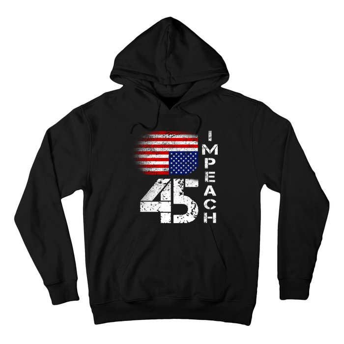 Impeach 45 Upside down Flag  Hoodie