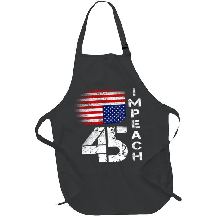 Impeach 45 Upside down Flag  Apron