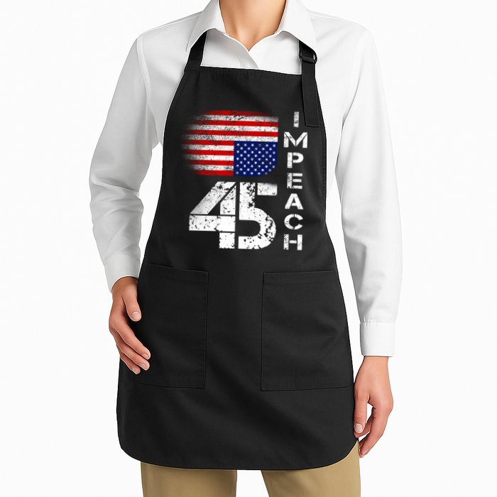 Impeach 45 Upside down Flag  Apron