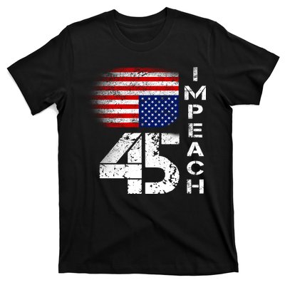 Impeach 45 Upside down Flag  T-Shirt