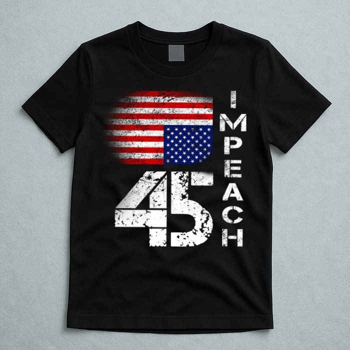Impeach 45 Upside down Flag  T-Shirt