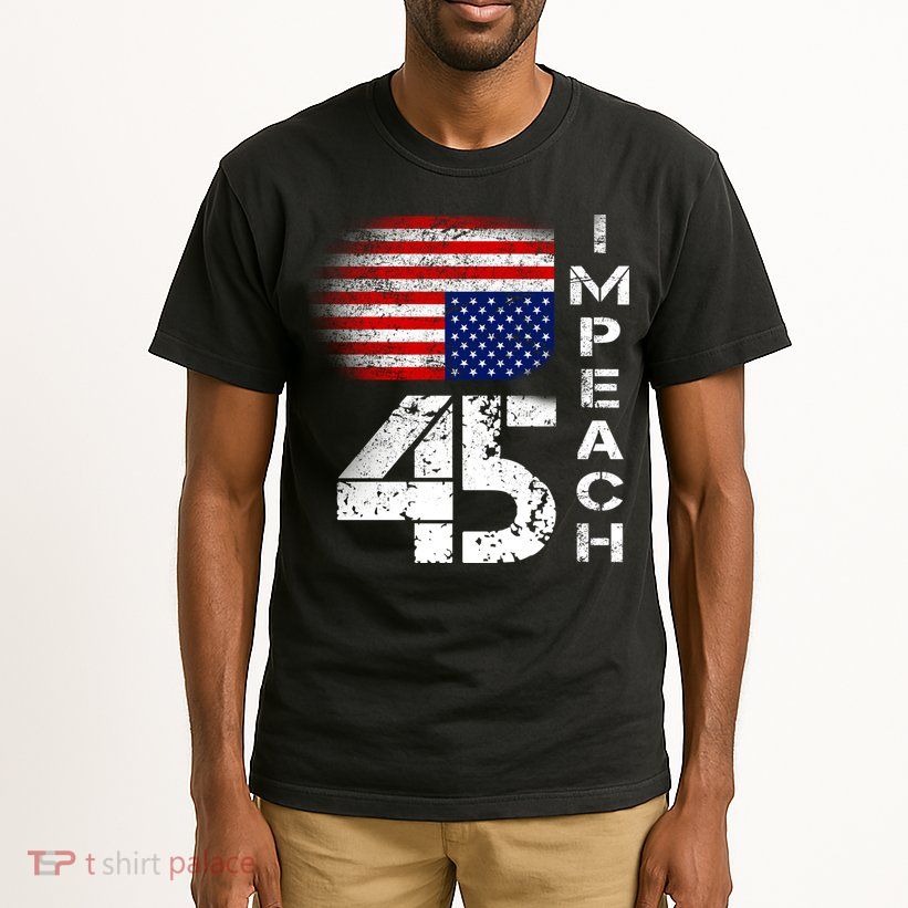 Impeach 45 Upside down Flag  Tall T-Shirt