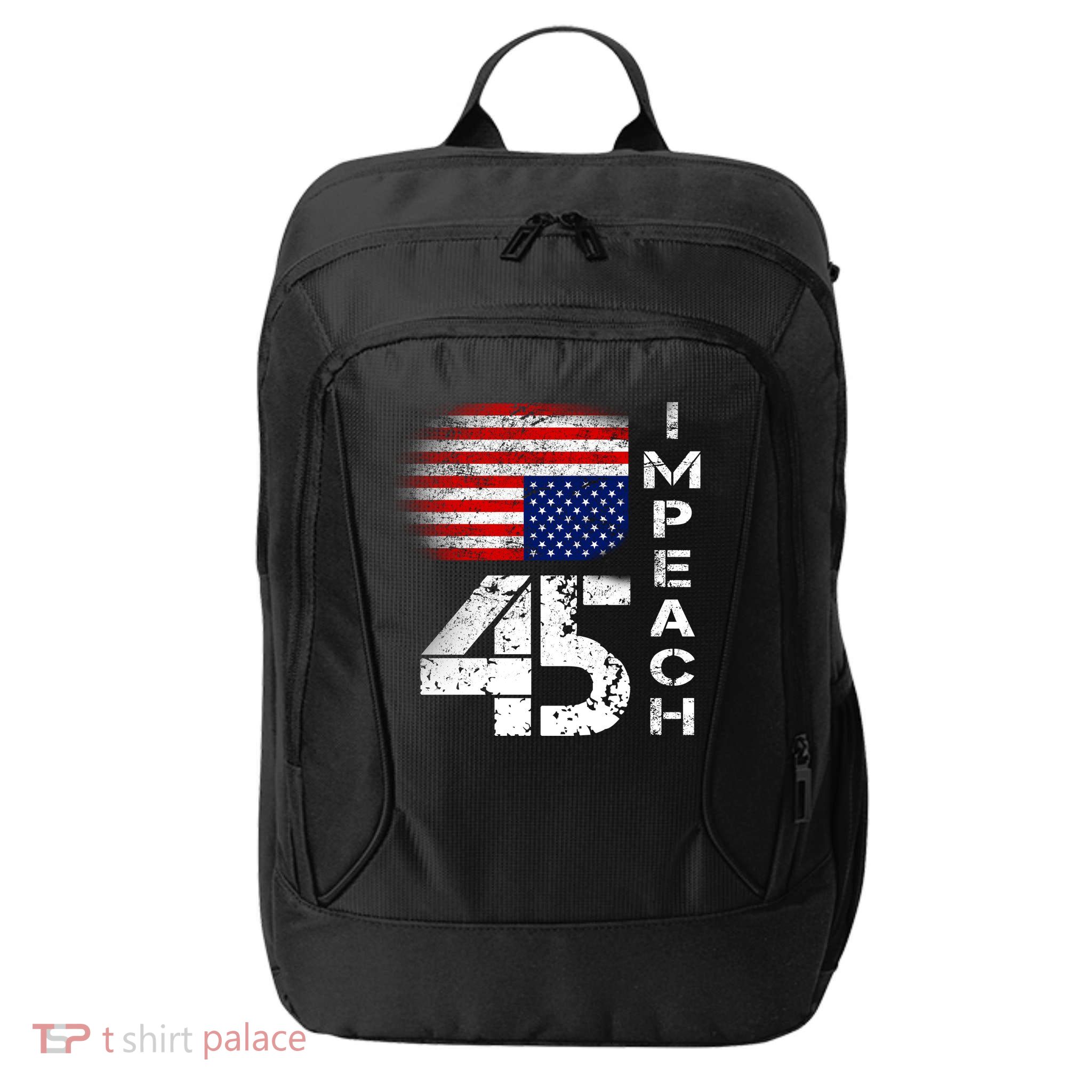 Impeach 45 Upside down Flag  City Backpack