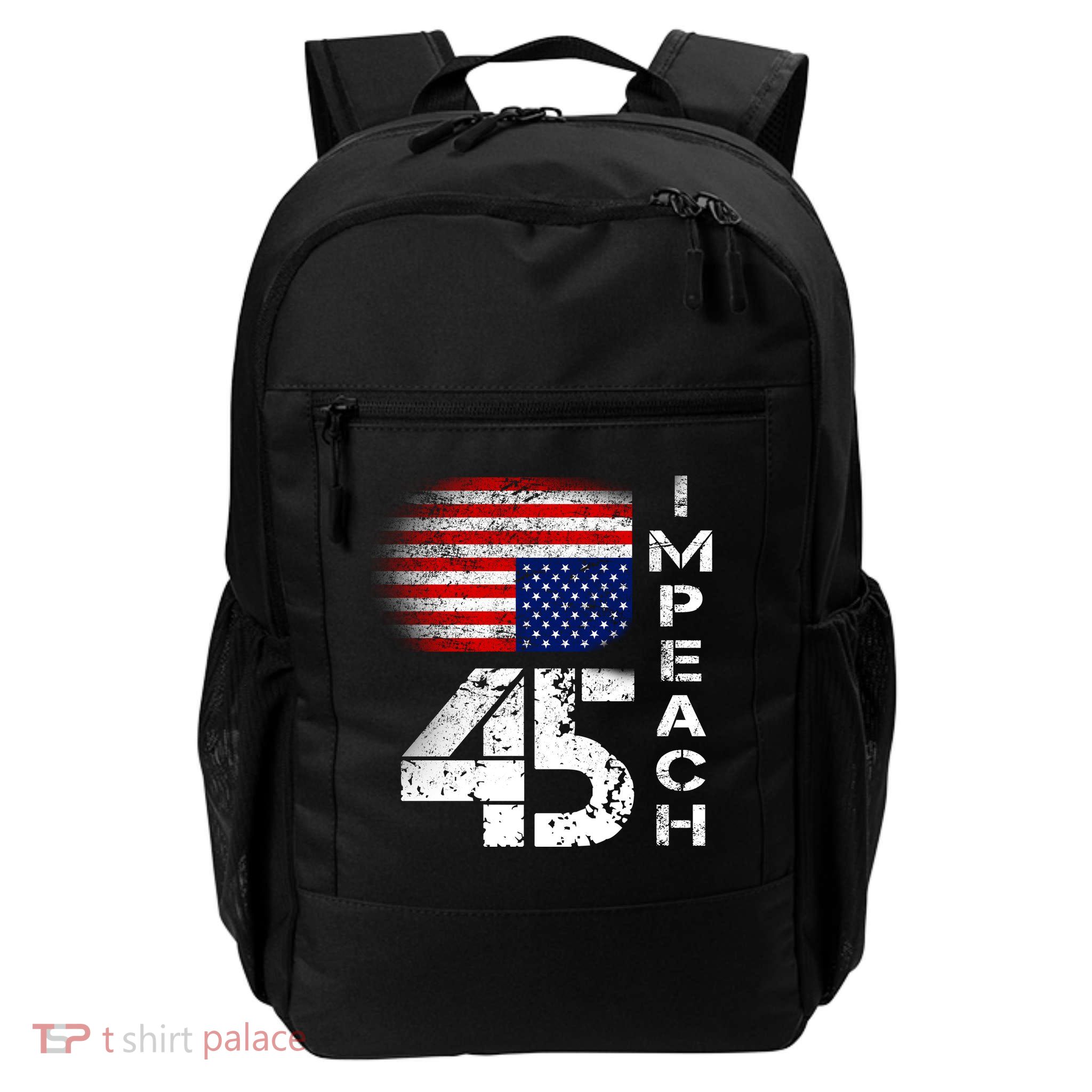 Impeach 45 Upside down Flag  Daily Commute Backpack