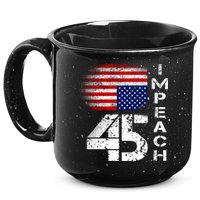 Impeach 45 Upside down Flag  15oz Campfire Ceramic Mug