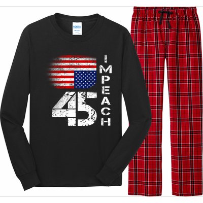 Impeach 45 Upside down Flag  Long Sleeve Pajama Set