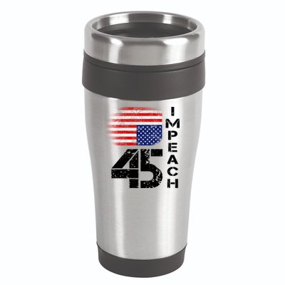 Impeach 45 Upside down Flag  16oz Travel Tumbler
