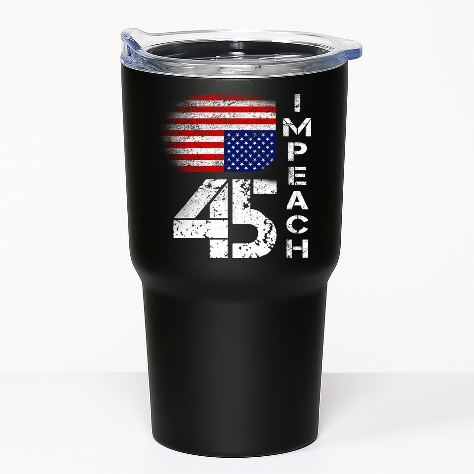 Impeach 45 Upside down Flag  Tumbler