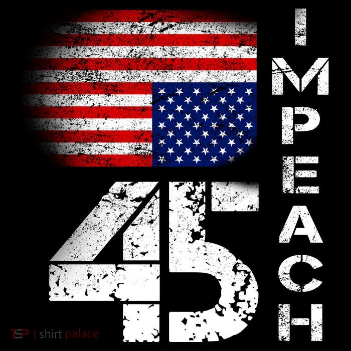 Impeach 45 Upside down Flag  Poster