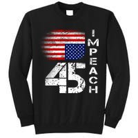 Impeach 45 Upside down Flag  Tall Sweatshirt