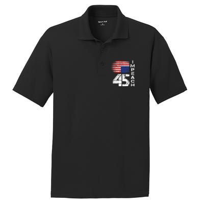 Impeach 45 Upside down Flag  PosiCharge RacerMesh Polo