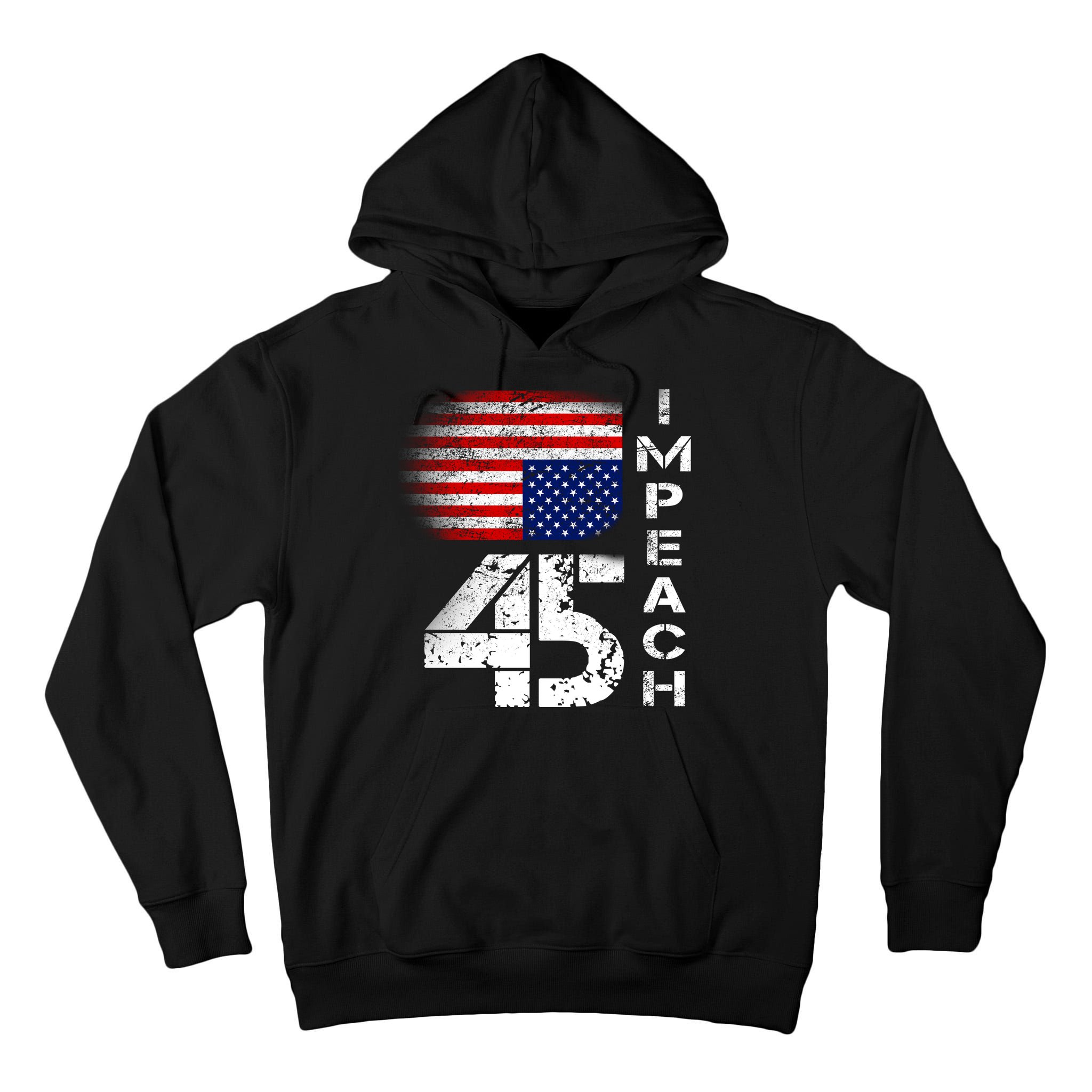 Impeach 45 Upside down Flag  Tall Hoodie