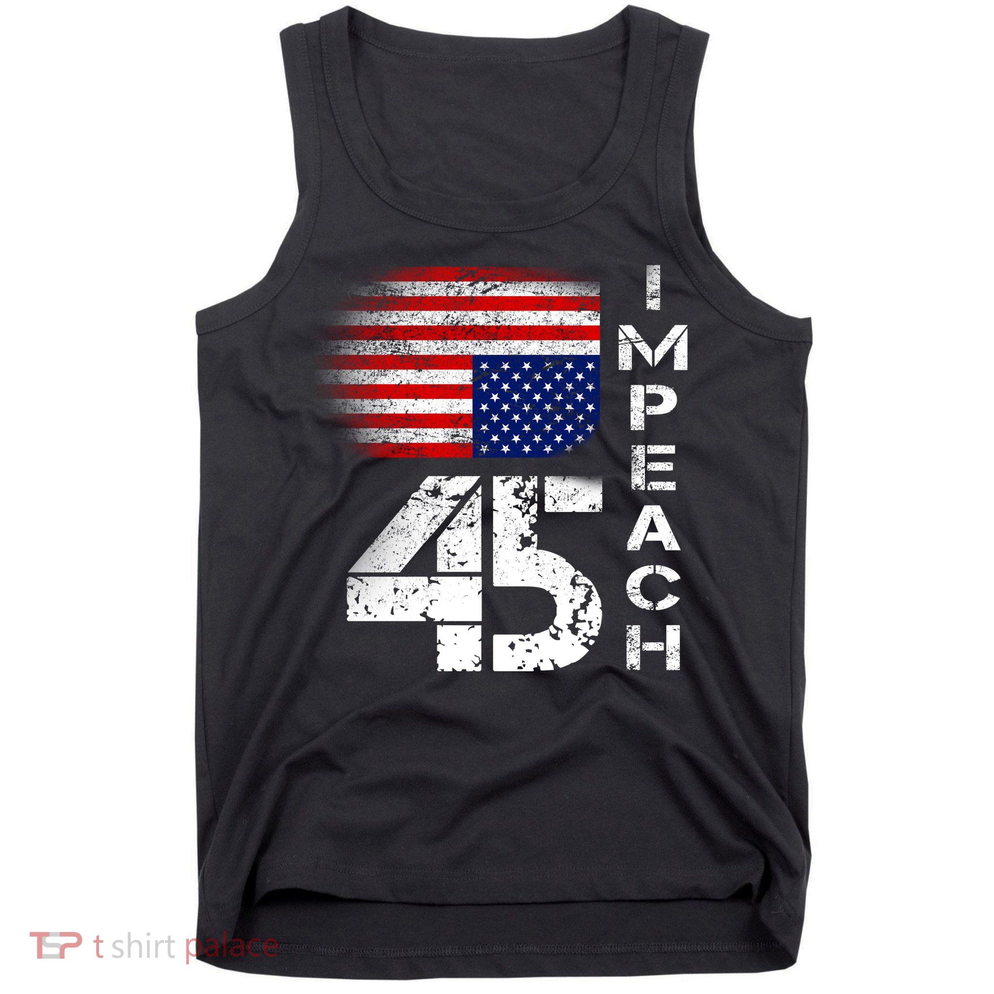 Impeach 45 Upside down Flag  Tank Top