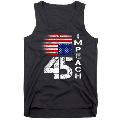 Impeach 45 Upside down Flag  Tank Top