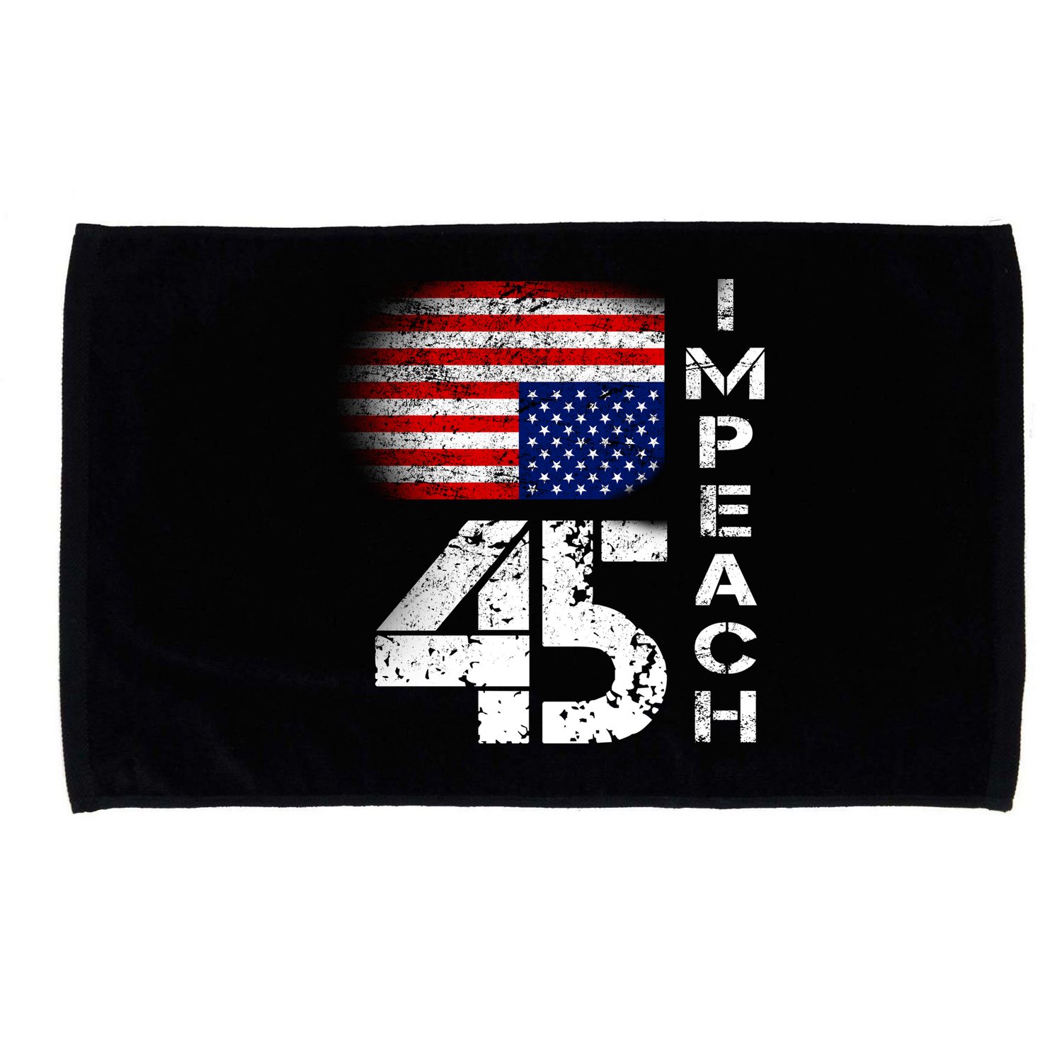 Impeach 45 Upside down Flag  Microfiber Hand Towel