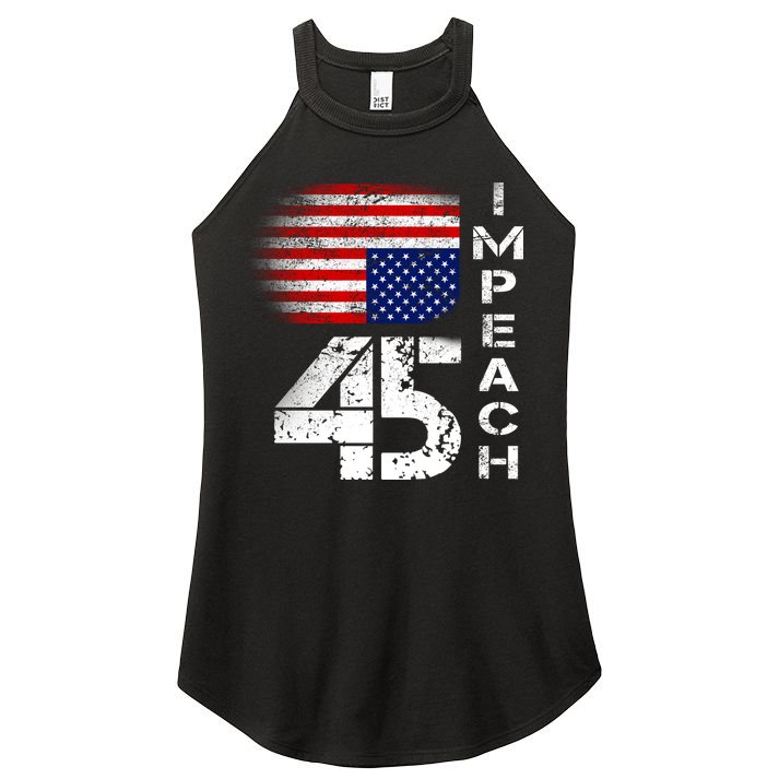 Impeach 45 Upside down Flag  Women's Perfect Tri Rocker Tank