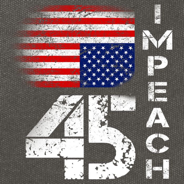 Impeach 45 Upside down Flag  Cotton Canvas Backpack