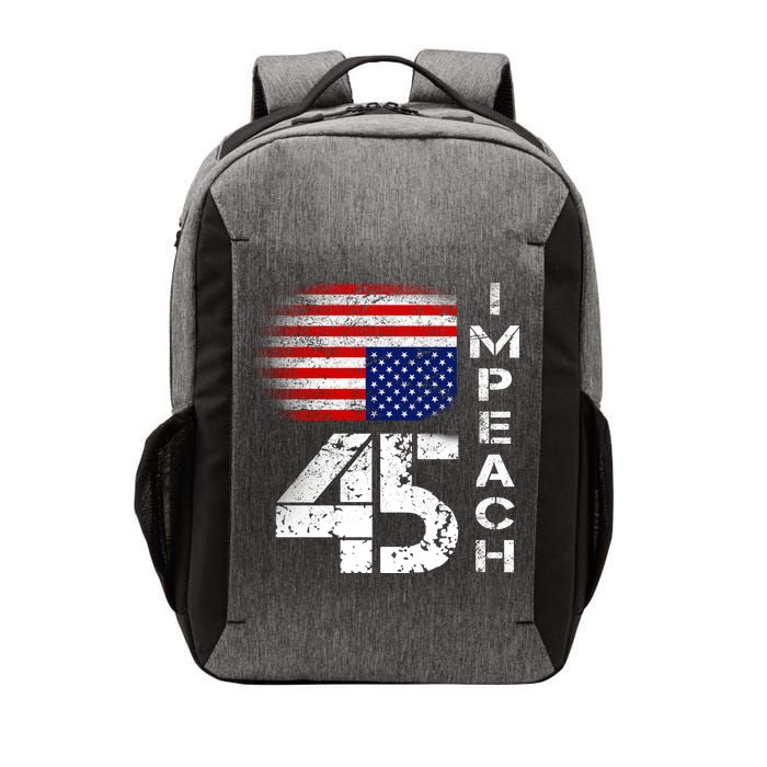 Impeach 45 Upside down Flag  Vector Backpack