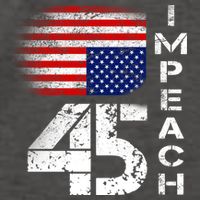 Impeach 45 Upside down Flag  Vector Backpack