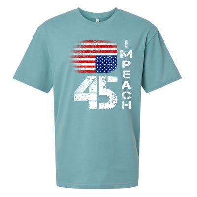 Impeach 45 Upside down Flag  Sueded Cloud Jersey T-Shirt