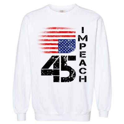 Impeach 45 Upside down Flag  Garment-Dyed Sweatshirt