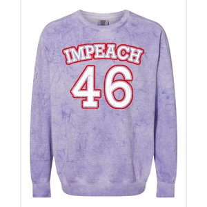 Impeach 46 Joe Biden Republican Conservative Anti-Biden  Colorblast Crewneck Sweatshirt