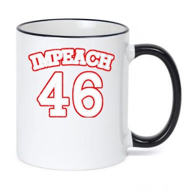 Impeach 46 Joe Biden Republican Conservative Anti-Biden  11oz Black Color Changing Mug