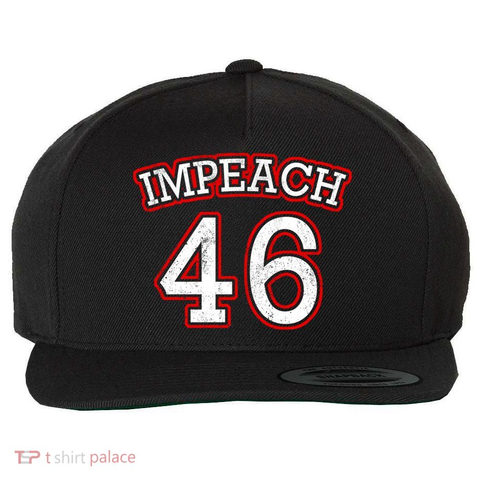 Impeach 46 Joe Biden Republican Conservative Anti-Biden  Wool Snapback Cap