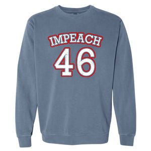 Impeach 46 Joe Biden Republican Conservative Anti-Biden  Garment-Dyed Sweatshirt