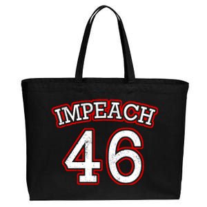 Impeach 46 Joe Biden Republican Conservative Anti-Biden  Cotton Canvas Jumbo Tote