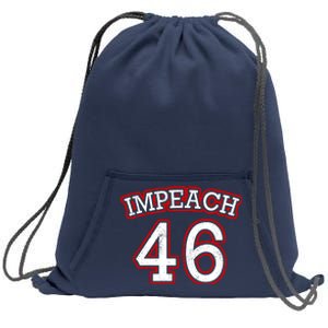 Impeach 46 Joe Biden Republican Conservative Anti-Biden  Sweatshirt Cinch Pack Bag