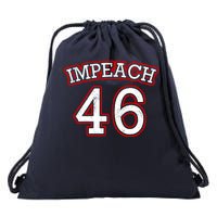 Impeach 46 Joe Biden Republican Conservative Anti-Biden  Drawstring Bag