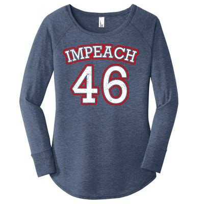 Impeach 46 Joe Biden Republican Conservative Anti-Biden  Women's Perfect Tri Tunic Long Sleeve Shirt