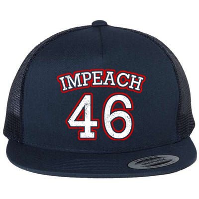 Impeach 46 Joe Biden Republican Conservative Anti-Biden  Flat Bill Trucker Hat