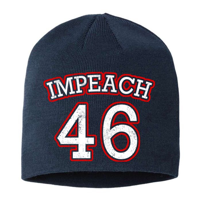 Impeach 46 Joe Biden Republican Conservative Anti-Biden  Sustainable Beanie