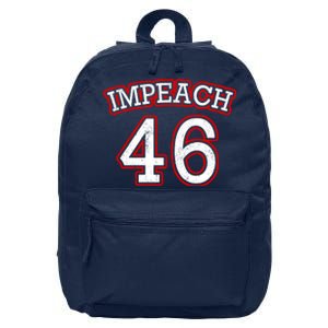 Impeach 46 Joe Biden Republican Conservative Anti-Biden  16 in Basic Backpack