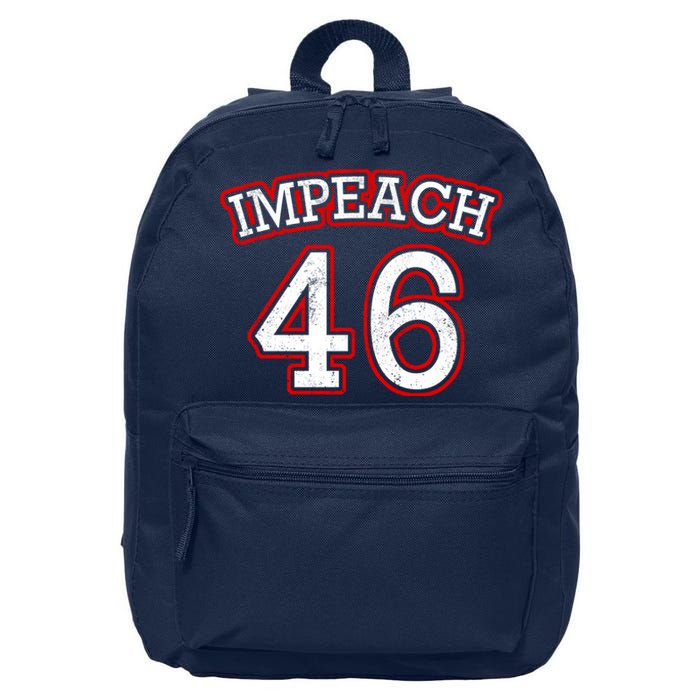 Impeach 46 Joe Biden Republican Conservative Anti-Biden  16 in Basic Backpack